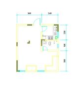 彭州市白鹿镇银杏枫丹酒店 1室1卫 37.55平米