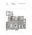 嘉辰名邸1期4室2厅2卫126.00平户型
