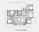 越秀曦悦府1期 4室2厅2卫 132.24平米