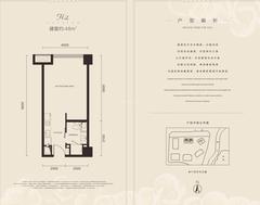 保利天悦中心1期48.00平户型