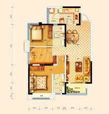 世玺2期3室2厅2卫104.00平户型