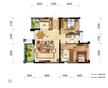 宁江大院3期2室2厅2卫86.00平户型