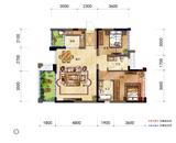 宁江大院3期 2室2厅2卫 86.00平米
