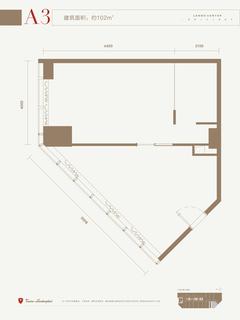 成都壹捌捌大厦1期102.00平户型