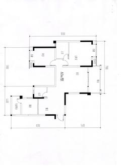 蜀青·丽晶府1期2室2厅2卫92.23平户型