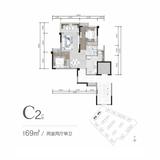 蜀澜峰荟花园1期 2室2厅1卫 69.00平米