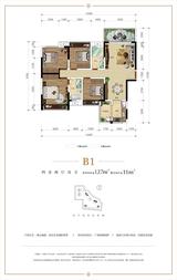 天和·悦城1期 4室2厅2卫 127.00平米