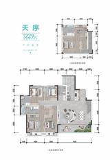 未来城天曜阁1期 5室2厅4卫 229.00平米