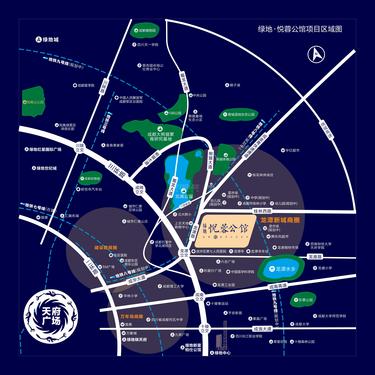 绿地悦蓉公馆1期区位图