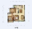 雍锦澜湾1期3室2厅2卫106.00平户型