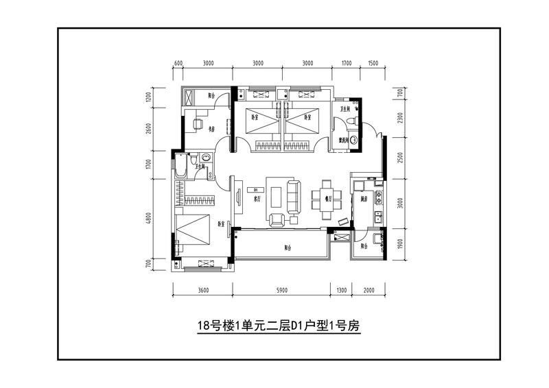 D1(18号楼1-1号房,2楼）