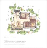 万科五龙山翡翠洋房 3室2厅2卫 113.00平米