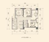 恒河广场 3室1厅1卫 82.22平米