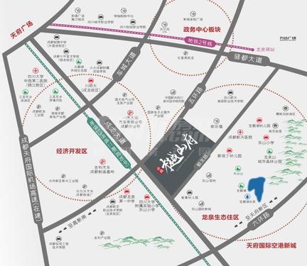 卓越樾山府1期区位图