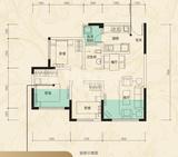 翔宇榜样家 3室2厅1卫 70.13平米