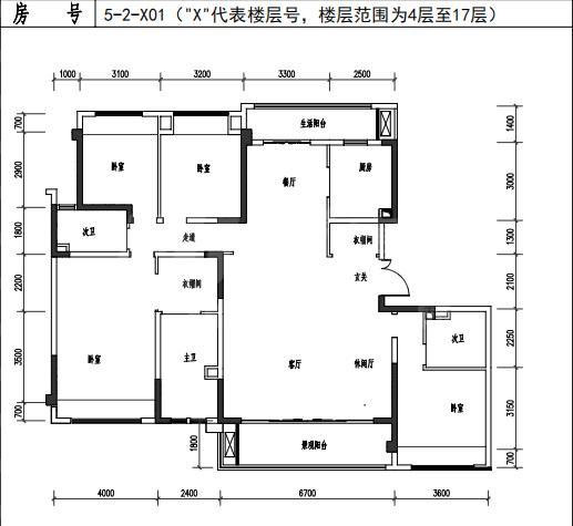 C户型5栋2单元（4-17）层1号）