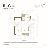天府汇中心1期 3室2厅2卫 92.00平米