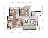 正荣悦珑府1期 4室2厅2卫 126.00平米