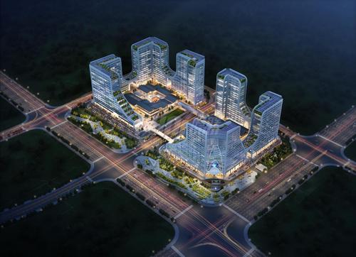大华国际CD地块商业广场（茶世界）C地块1期效果图