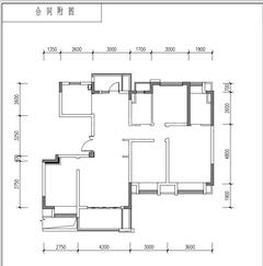 电建地产洺悦玺小区4室2厅2卫129.47平户型