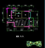 五彩城2期 1室2厅1卫 71.73平米