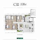 嘉禾桂府1期 4室2厅2卫 130.00平米