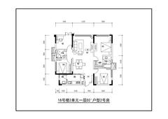 鑫耀美泉悦府2期4室2厅2卫123.00平户型