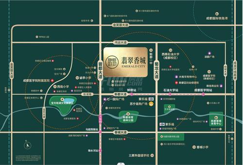 翡翠香城1期区位图