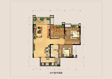 银海中心3室2厅1卫85.56平户型