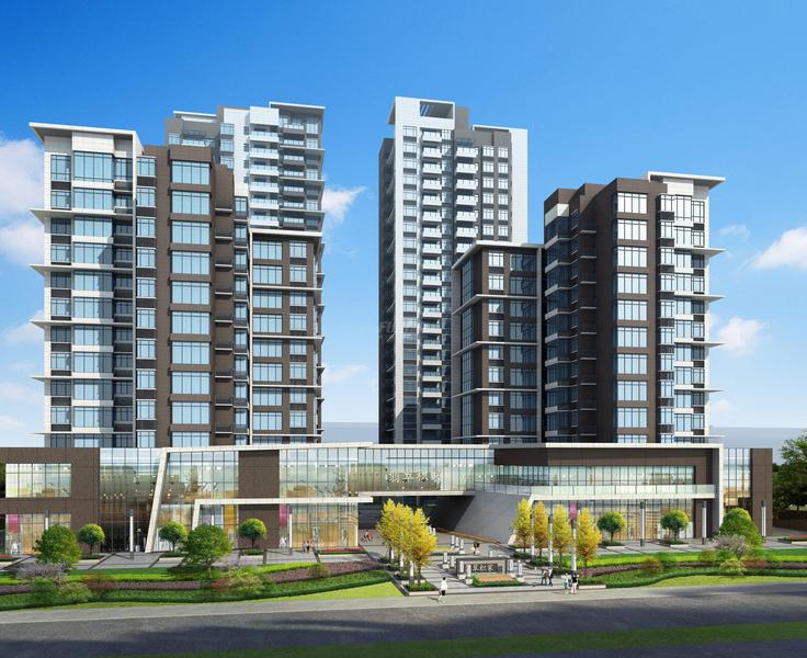 翡翠积家建筑总体效果图
