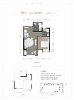 熙悦府1期1室2厅1卫59.99平户型