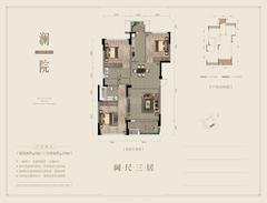 中环晓院1期3室2厅2卫94.34平户型