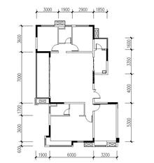 中车共享家-翰苑（K宗地）4室2厅2卫156.68平户型