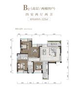 交投璟云府1期 4室2厅2卫 123.00平米