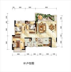 五龙山屿府（朗诗·观山樾）3室2厅2卫111.15平户型