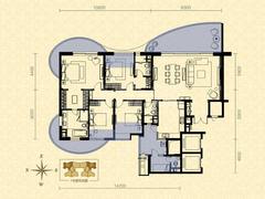 龙湖世纪城4室2厅3卫220.00平户型