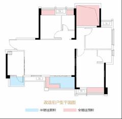 世纪悦城1期3室2厅2卫104.00平户型