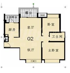 御天下2室2厅1卫89.00平户型