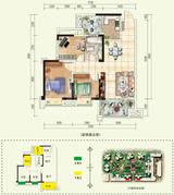 绿林书院 3室2厅1卫 89.50平米