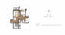 梧桐馨园1期2室2厅1卫64.00平户型