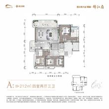 静安北苑1期4室2厅3卫212.00平户型