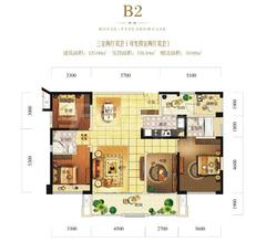 置信丹郡湖岸4室2厅2卫125.00平户型