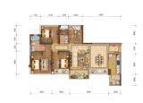 桃都四季花城 4室2厅2卫 110.00平米