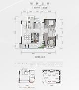花样年好未来1期 2室2厅2卫 103.00平米