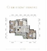 钟家湾TOD澜苑1期 4室2厅2卫 147.00平米
