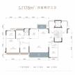 蓉上花园1期4室2厅3卫179.55平户型
