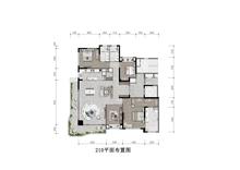 融侨望云1期4室2厅2卫213.34平户型