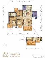 棠湖清江花语1期 3室2厅2卫 107.54平米