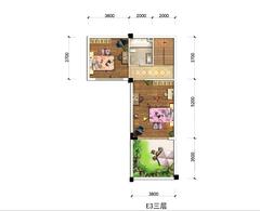 锦巷兰台1期4室2厅4卫148.00平户型