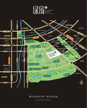 绿岛筑1期区位图